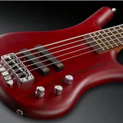 Warwick Pro Series Thumb BO-5 String-Burgundy Red Transparent Satin image 18
