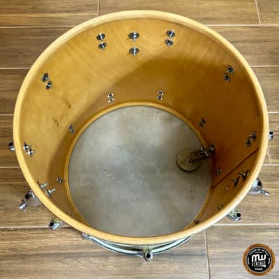Sonor Teardrop Floortom Floor tom 18" x 16" 3-ply Gold Sparkle Vintage ULTRA RARE image 22