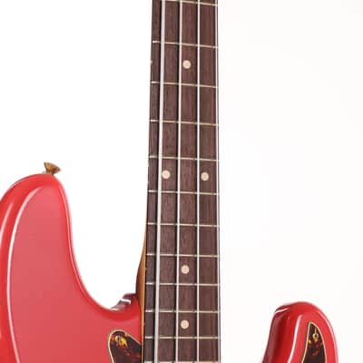 Fender Custom Shop Pino Palladino Signature Precision Bass Relic Fiesta Red over Desert Sand image 7