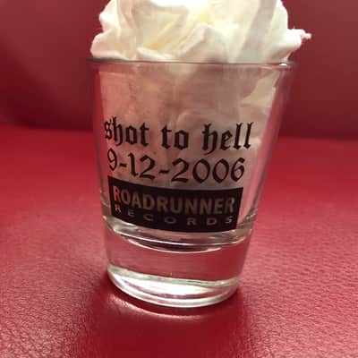 2006 Black Label Society Shot To Hell Promo Shot Glass Roadrunner Records RARE Zakk Wylde image 2