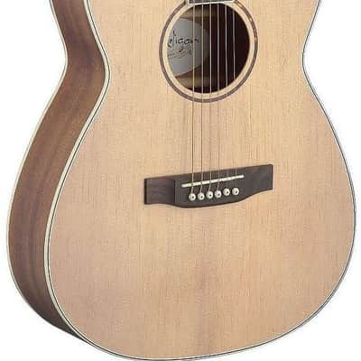 James Neligan ASY-A Auditorium Mahogany Neck 4/4 Size Solid Spruce Top 6-String Acoustic Guitar image 7