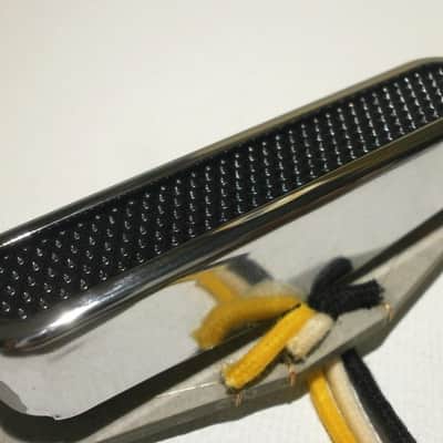 Telecaster Neck Pickup Chrome Plated Open Cover Black Foil Alnico Hand Wound Coil Tap by Q pickups image 4