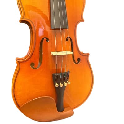 🎻 4/4 Student Solid Wood Acoustic Violin Outfit – Spruce & Maple, Case & Bow image 3