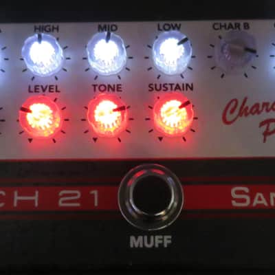 Tech 21 SansAmp Character Plus Series English Muffy 2022 - Present - Red / Silver image 2