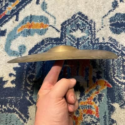 1930s/40s Alezjian 12” Wavey Trap Splash Cymbal 449g image 3