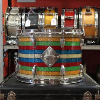 1950's WFL Super Classic Bass Drum and Snare Drum in Banded Pearl (Salesman) 14x22 10x14 image 11