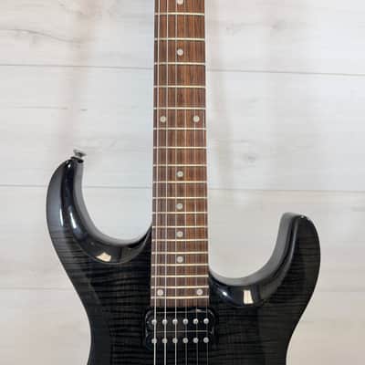 OLP by Music Man HH Electric Guitar w/ Traben MetalArt Bridge – Black Flame Top 2007 image 3