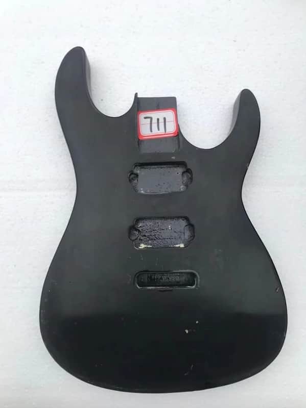 Matt Black Finished Electric Guitar Body image 1