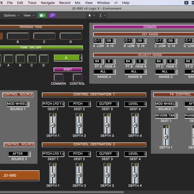 Virtual JD-990 editor / programmer - Roland JD-990 - LOGIC v4 - 7 / vX 10.33+ ONLY image 3