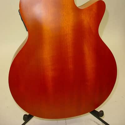 Guild B4CE Left-Handed Acoustic Electric Bass Guitar Vintage 90's LEFTY B4CE-AMB image 11