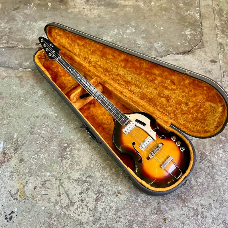 Vox V-250 Violin Bass 1960's - Sunburst original vintage Italy