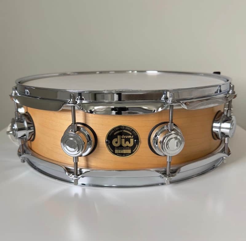 Rare 4.5x14" DW Craviotto Solid Shell Maple Snare Drum image 1