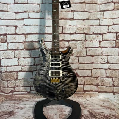 PRS Studio Wood Library Flame Charcoal Natural Mahagony Back image 1