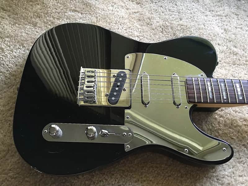 Fender Deluxe Series Big Block Telecaster Black image 2