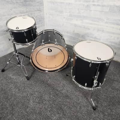 Used British Drum Company Legend Club 3pc Drum Set Night Skye - Good image 3