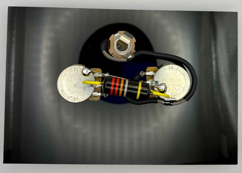 Gibson Les Paul Jr./SG Junior premium wiring harness- 50s style with 0.022uF Bumblebee capacitor image 1