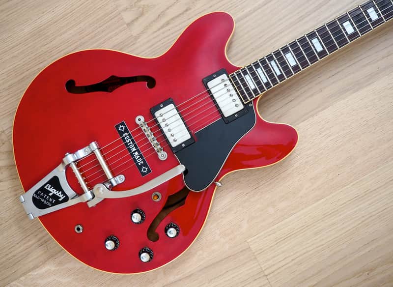 1990 Greco SA-75 Vintage Semi-Hollowbody ES-335 Guitar Cherry