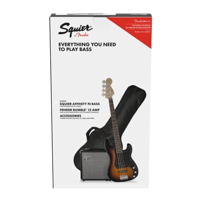 Squier Affinity Series Precision Bass PJ Pack Brown Sunburst image 7