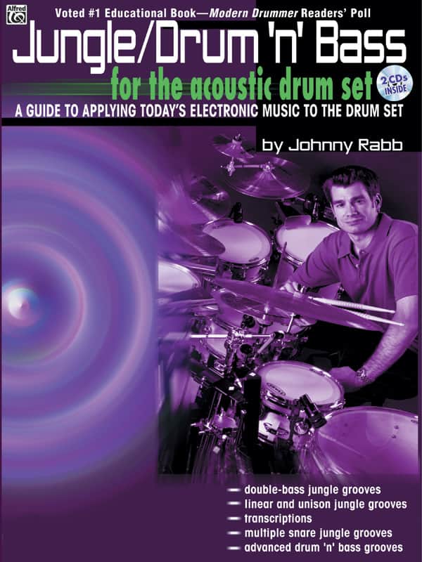 Jungle/Drum 'n' Bass for the Acoustic Drum Set - by Johnny Rabb - 00-0570B image 1
