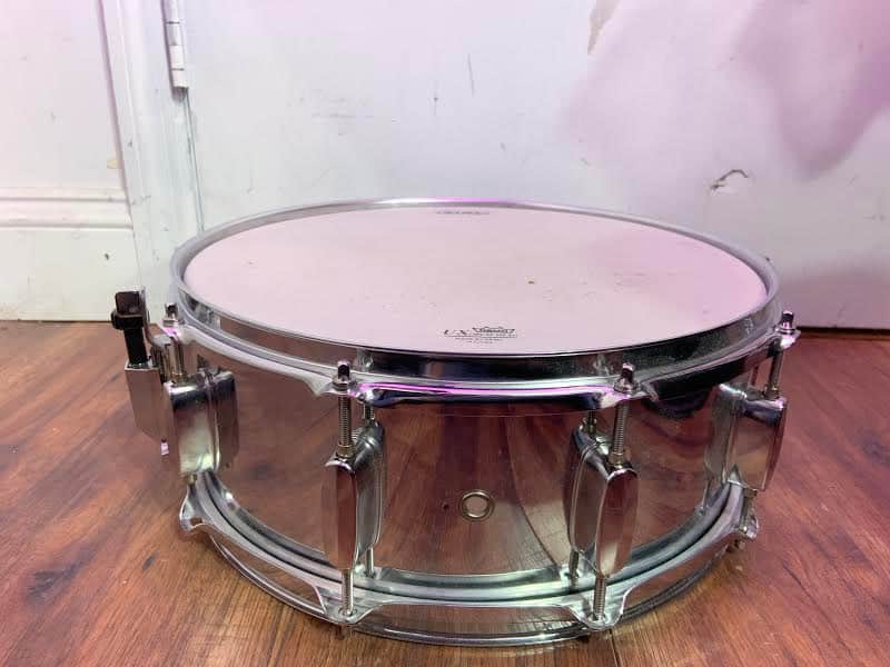 Mapex 14"x5.5" Chrome Over Steel Snare Drum W/ Drum Mute SN: 958951 image 1
