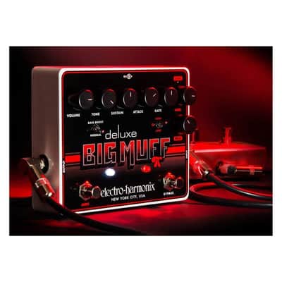 Electro-Harmonix Deluxe Big Muff Pi Fuzz Pedal with Volume Knob, Sustain Knob, Bass Boost or Normal Switch, Expression Input and Bypass Footswitch or LED image 5