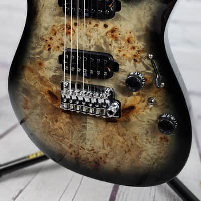Ibanez Premium AZ427P1PB CK 7 String Electric Guitar Charcoal Black Burst image 3