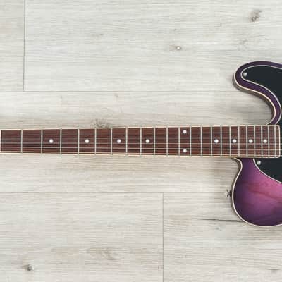 Mint Schecter Guitars 667 PT Special Guitar, Rosewood Fretboard, Purple Burst Pearl image 6