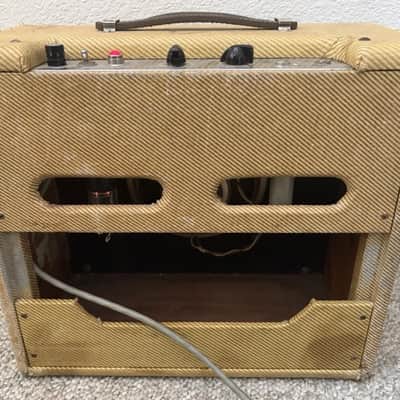 1957 Fender Tweed Princeton 5F2-A Amp Amplifier In Harvard Chassis Vintage Rare! image 5