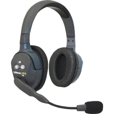EARTEC UL5D Ultralite 5 Person Full Duplex Wireless Intercom System with 1x Dual-Ear Master Headset, 4X Dual-Ear Remote Headset, 5X Batteries, 8-Bay Charger and Softside Case image 2
