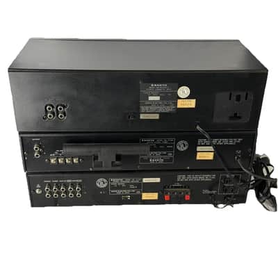 Sanyo Vintage Sanyo System 240 Audio Bundle (JA-240, JT-240, RD-240) 1970s to Early 1980s - Black image 5