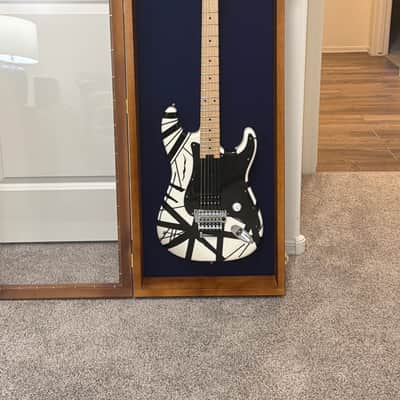 EVH Black and White Striped Series Solid Body 2020’s - Hand Rubbed Oil image 4
