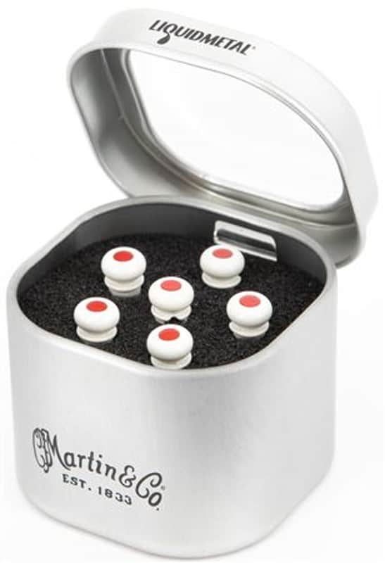 Martin 18APP0004 LUXE Bridge Pins Bone image 1