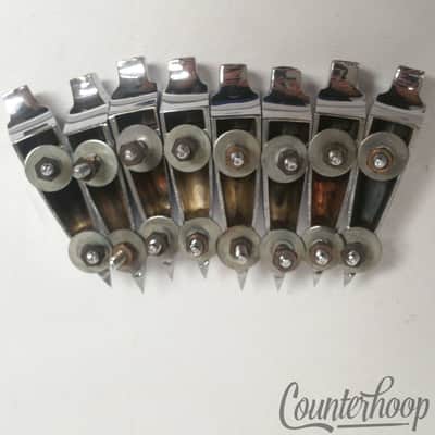*Sonor 8x Phonic Bass/Floor/Tom Drum Teardrop Lugs Chrome Vintage Super Champion image 3