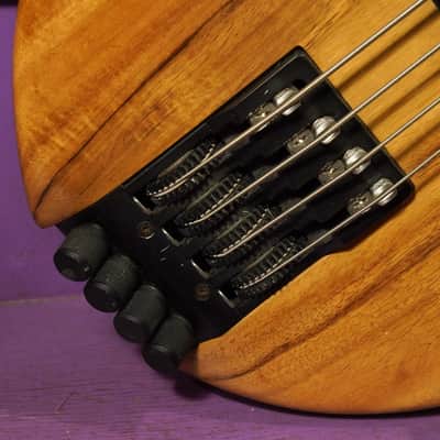 1994 Chip Wilson w/Kubicki Headless Fretless Neck Electric Bass Guitar (VIDEO! Fresh Setup) image 10