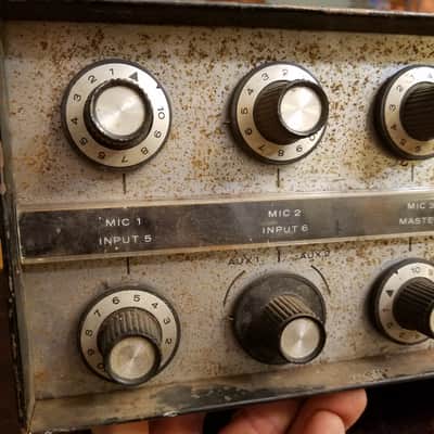 Bogen MX60A Mixer Amplifier 60 Watt Tube Amp Head 8417 1960 Black Steel image 2