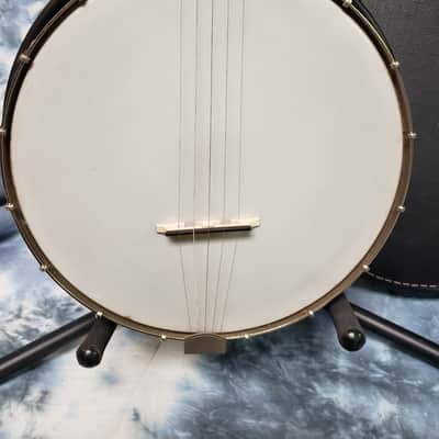Vintage 1964 Silvertone H-802L 5 String Banjo New Strings Pro Setup Original Soft Shell Case image 2