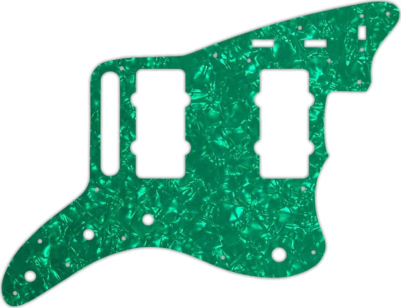WD Custom Pickguard For Fender Classic Player Jazzmaster Special #28GR Green Pearl/White/Black/White image 1