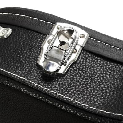 49" Electric Bass Guitar Hard Case | Locking Hardshell, Plush Lined, Black image 6