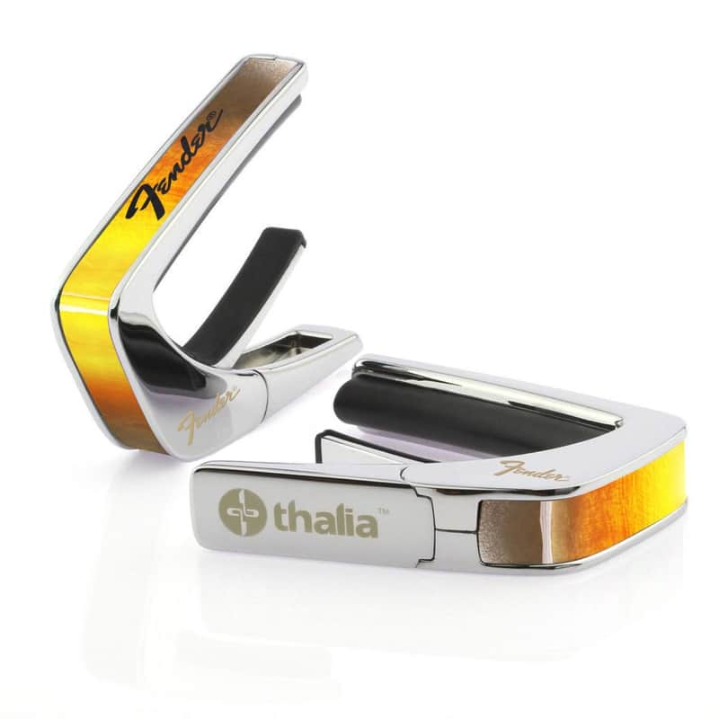 Thalia X Fender Guitar Capo - Chrome, Sunburst with Black Perine Logo image 1