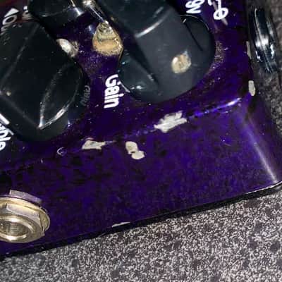 Paul Cochrane Timmy Overdrive Purple Black Swirl guitar effects pedal made in the USA image 3