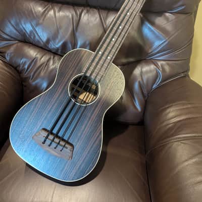 Kala U-Bass Fretless Striped Ebony with Bag image 6