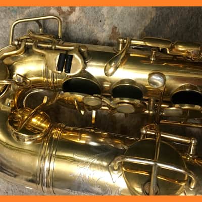 " THE CABIN " GOLD PLATE / SILVER HI-LITES STENBERG PORTRAIT C. G. CONN 1925 CHU BERRY ALTO SAXOPHONE REPAD READY FREE SHIP image 11