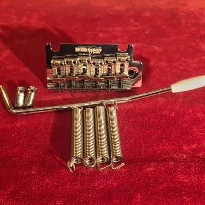 Wilkinson M Series 2-Point Tremolo Bridge Chrome w/ Posts, Springs & Tremolo Bar image 1