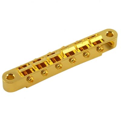 Gotoh Replacement ABR-1 Tune-O-Matic Bridge, Gold, GE104BG Gold image 2