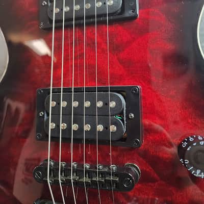 ESP LTD EC-256 QM 2024 - Present - See Thru Black Cherry Sunburst image 3