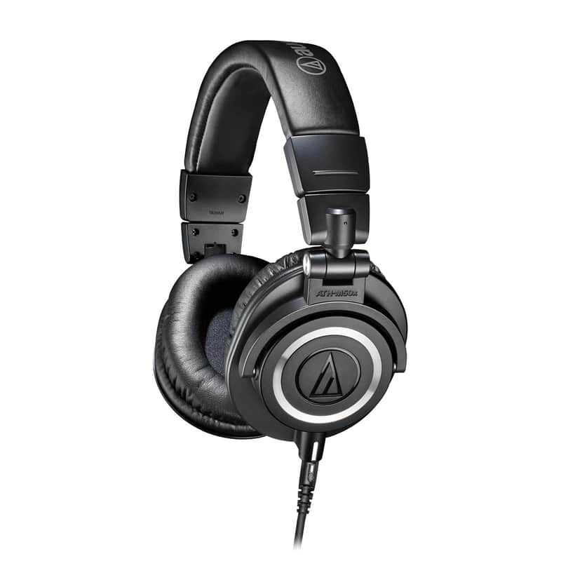 Audio-Technica ATH-M50x Professional Studio Monitor Headphones, Black image 1