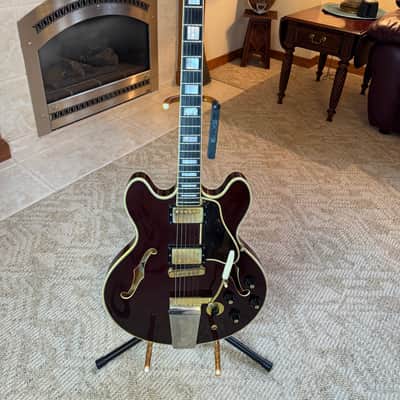 Gibson ES-355TDSV with Lyre Vibrola 1973 - Wine Red image 1