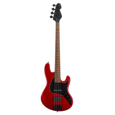Sandberg California II / TM / Blacklabel PUs / 4-String 34″ / Highgloss Metallic Red / Alder Body / Pau Ferro FB / Varied Dot Inlays / Black Head Stock / Black Hardware / Active 2-EQ / Split Switch / Black Pickguard - 8.3 pounds SN 50005 image 19