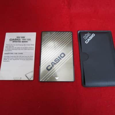 Casio RA-100 RAM card for parts untested w/manual soft case (VZ1, HT 700 3000 6000, HZ, Hohner KS 61 Synthesizers)