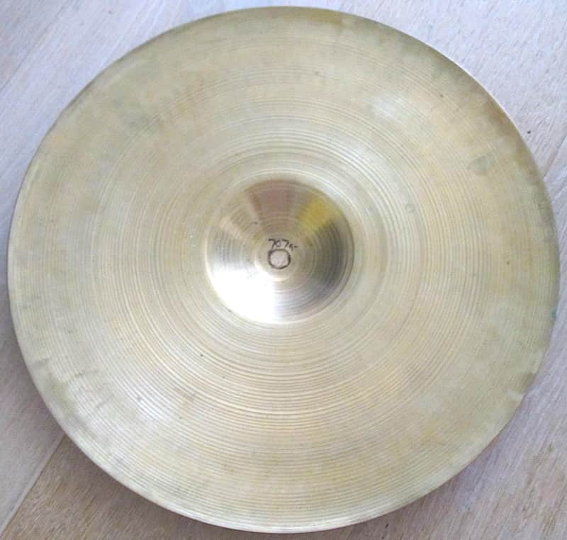 14" Avedis Zildjian Paper-Thin Hihat Cymbal 1950s - Vintage image 1